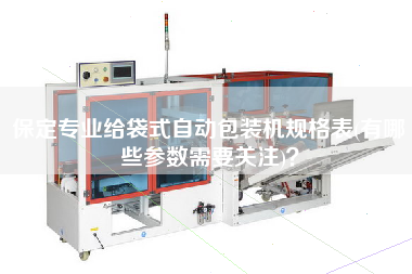 保定專業(yè)給袋式自動包裝機(jī)規(guī)格表(有哪些參數(shù)需要關(guān)注)？