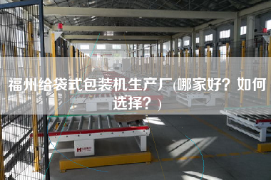 福州給袋式包裝機生產(chǎn)廠(哪家好？如何選擇？)