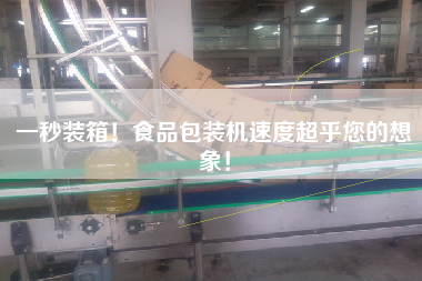 一秒裝箱！食品包裝機(jī)速度超乎您的想象！